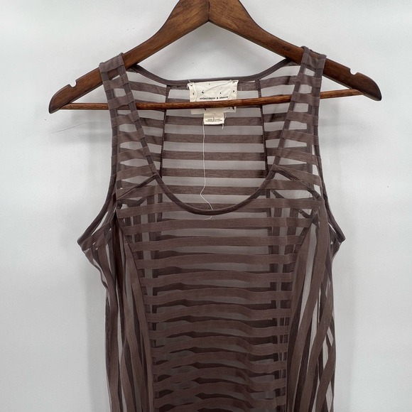 UO x Coincidence & Chance Sheer Stripe Maxi Dress Cover Up Women’s Large Purple - Picture 4 of 7